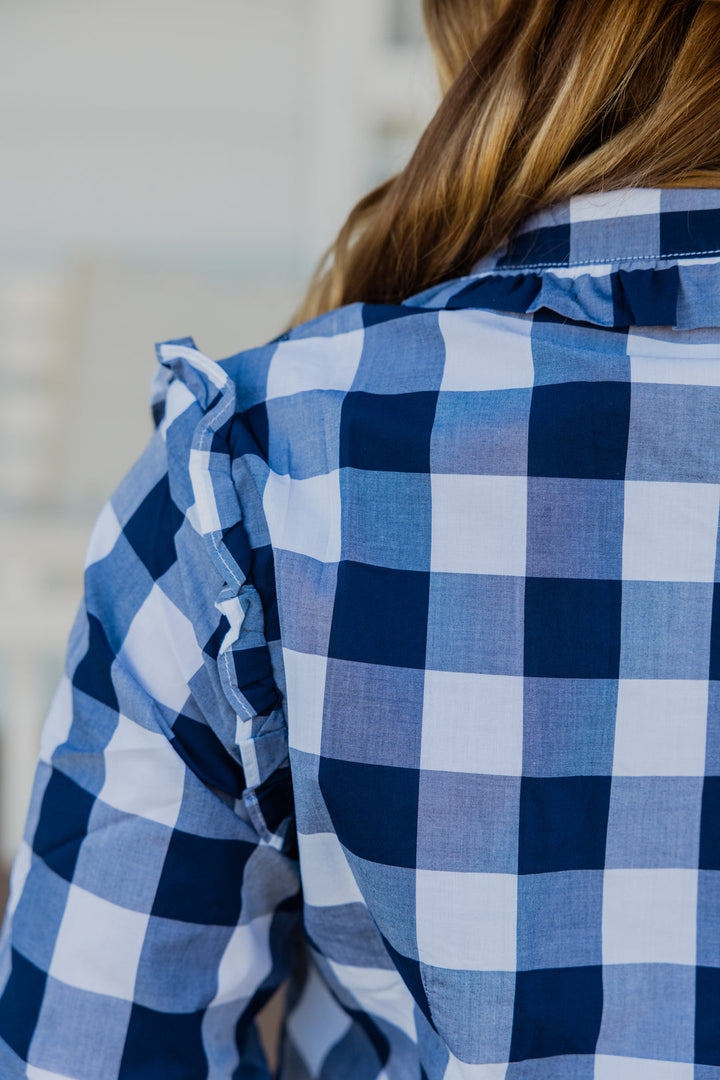 Blackcolt - Sara Shirt in Navy Check
