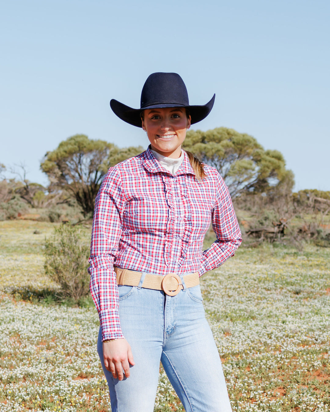 Blackcolt Clothing - Kirby Shirt in Red & Blue Check