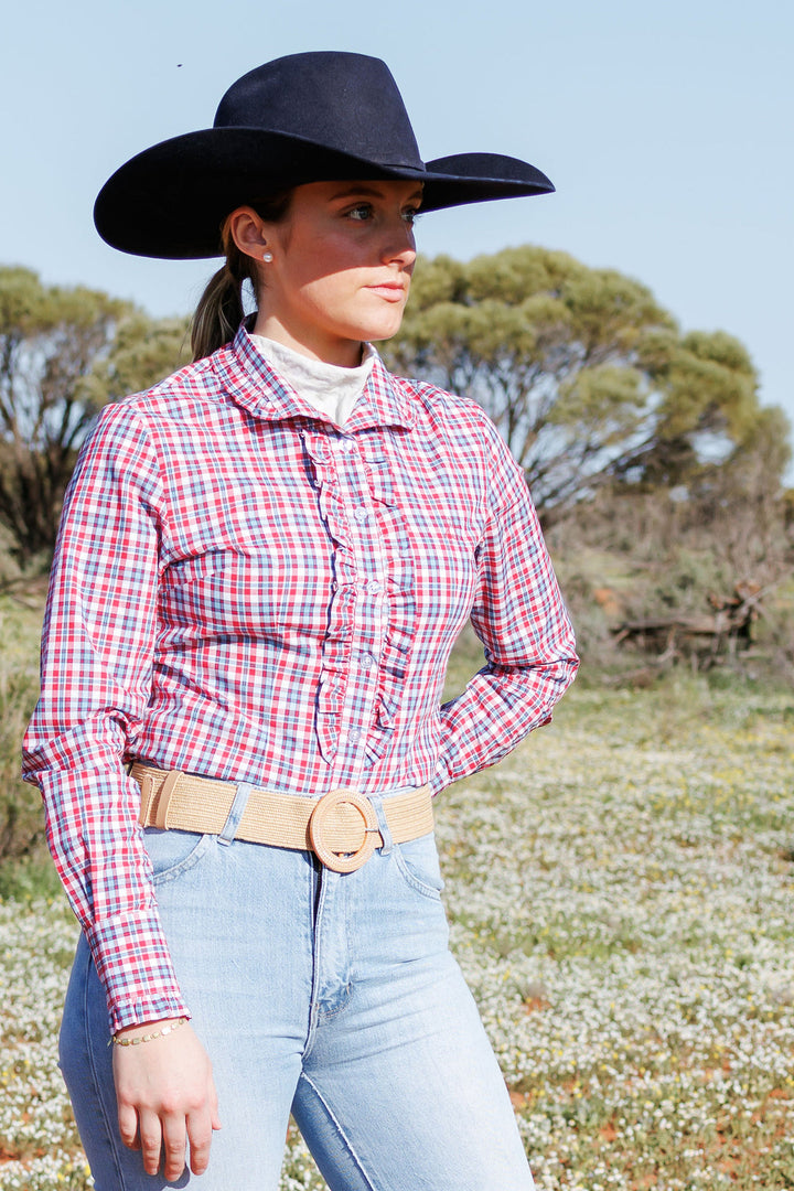 Blackcolt Clothing - Kirby Shirt in Red & Blue Check