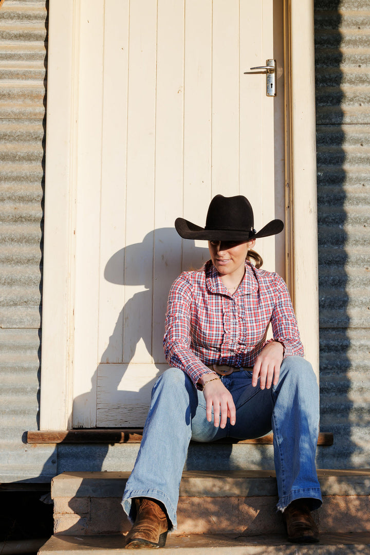 Blackcolt Clothing - Kirby Shirt in Red & Blue Check