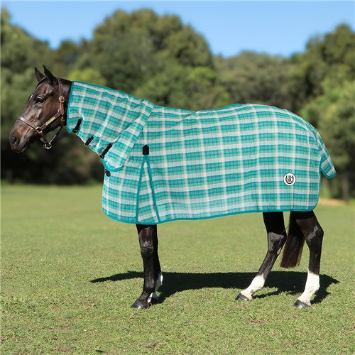 STC - PVC Shade Mesh Horse Rug Combo in Teal