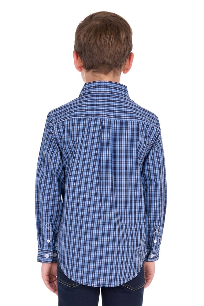 Hard Slog - KIDS WYATT 1/2 BUTTON LONG SLEEVE SHIRT S26