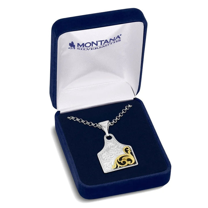 Montana Silversmiths - Rural Route Cow Tag Necklace