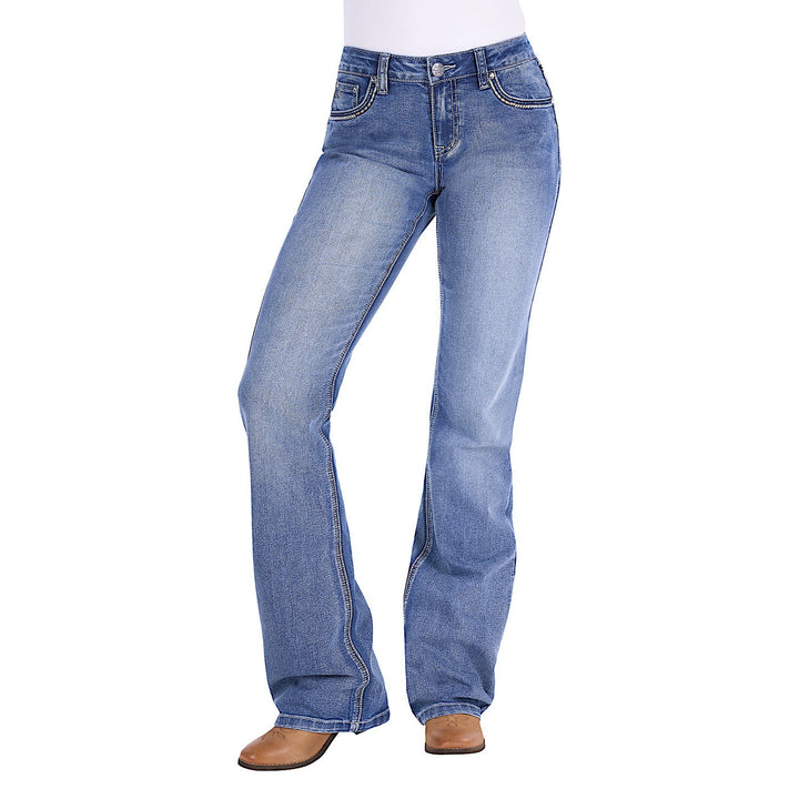 Pure Western - Women's Julietta Relaxed Rider Jean in Summer Sky