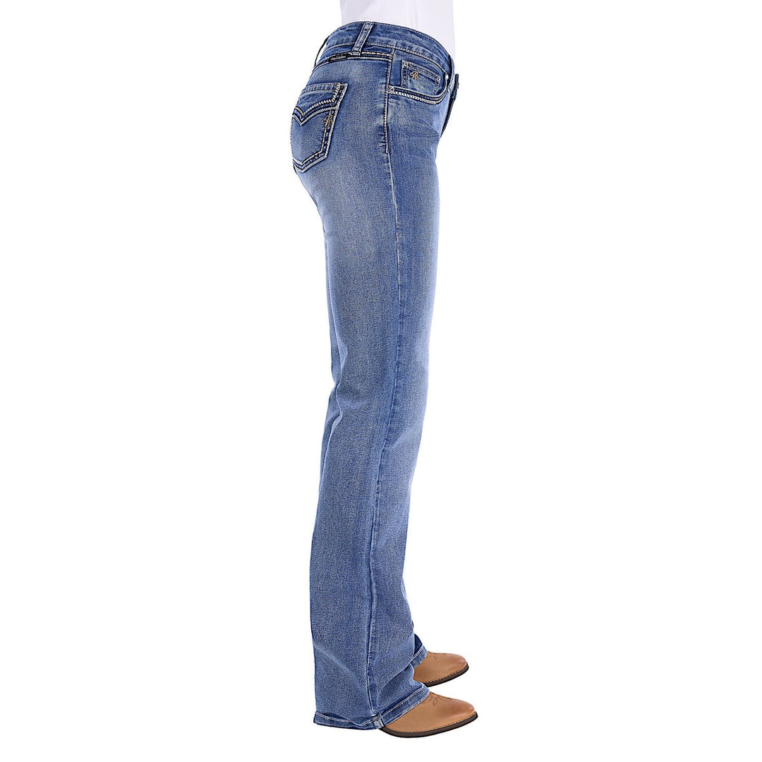 Pure Western - Women's Julietta Relaxed Rider Jean in Summer Sky