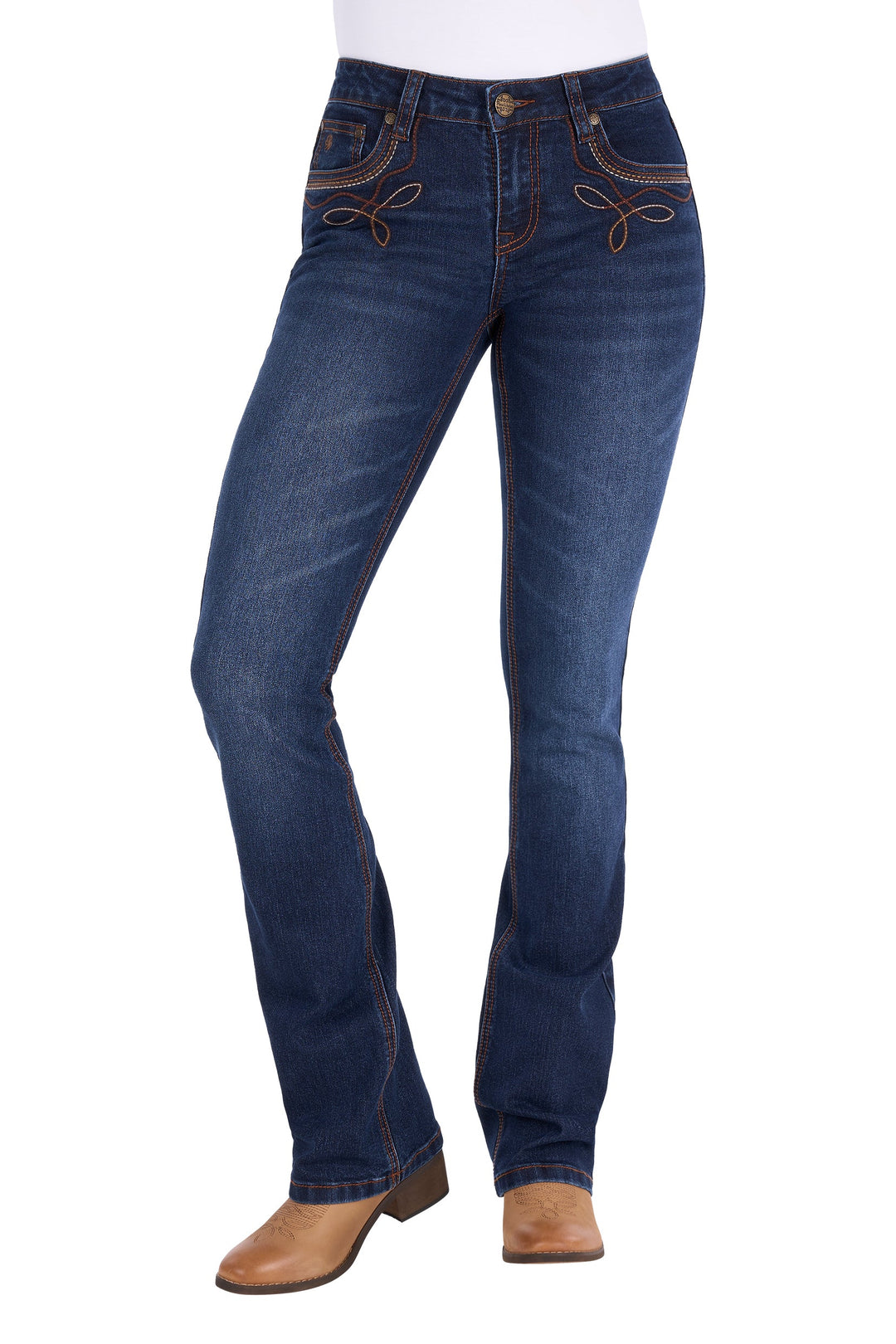 Pure Western - Women's Eden Boot cut Jean in Evening Sky
