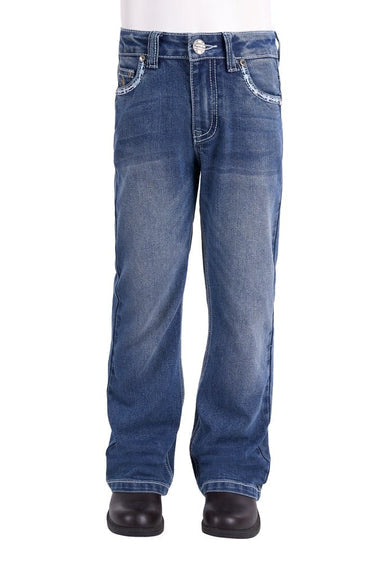 Pure Western - Girl's Bella Boot Cut Jean - Retro Blue