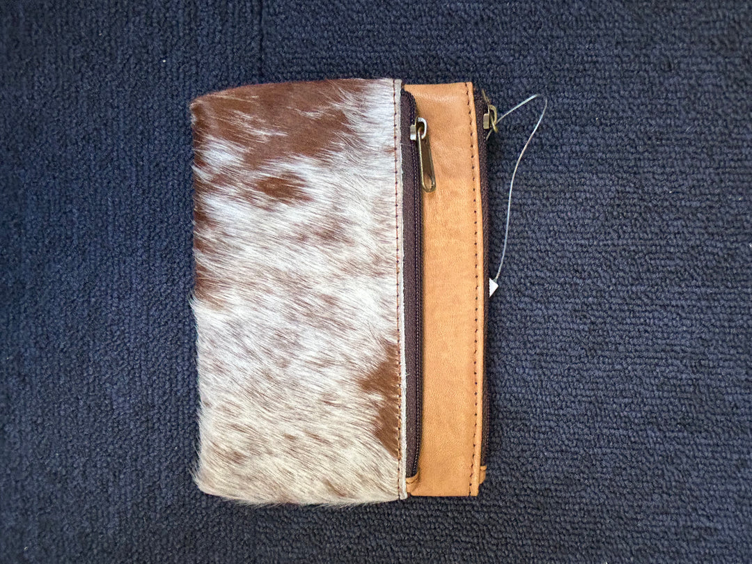 TDE - Alaska Double Zipper Cowhide Clutch BC6