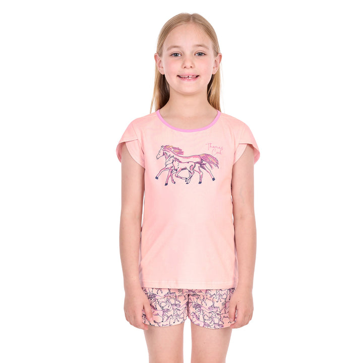 Thomas Cook - Girl’s Running Horses Glow In The Dark Pj’s