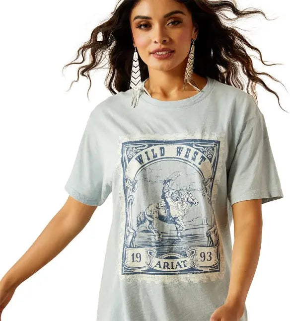 Ariat - Women’s Rodeo Short Sleeve Tee - Wild West Stamp