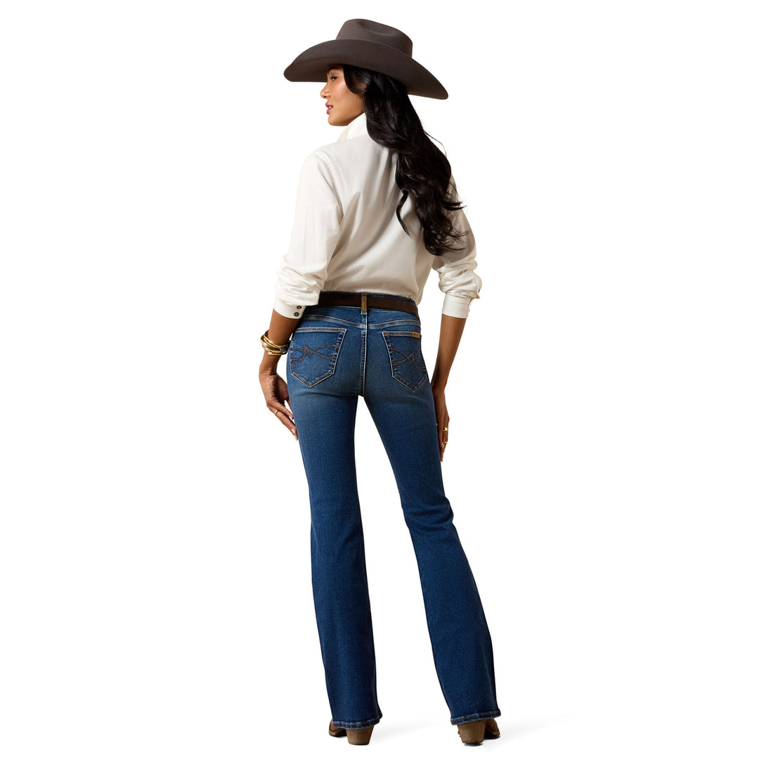 Ariat - Womens Perfect Rise Sadie Ultra Stretch Boot Cut Jeans in Oasis