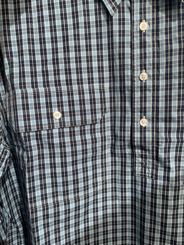 Hard Slog - MENS WYATT HALF PLACKET LONG SLEEVE SHIRT S26 (Copy)