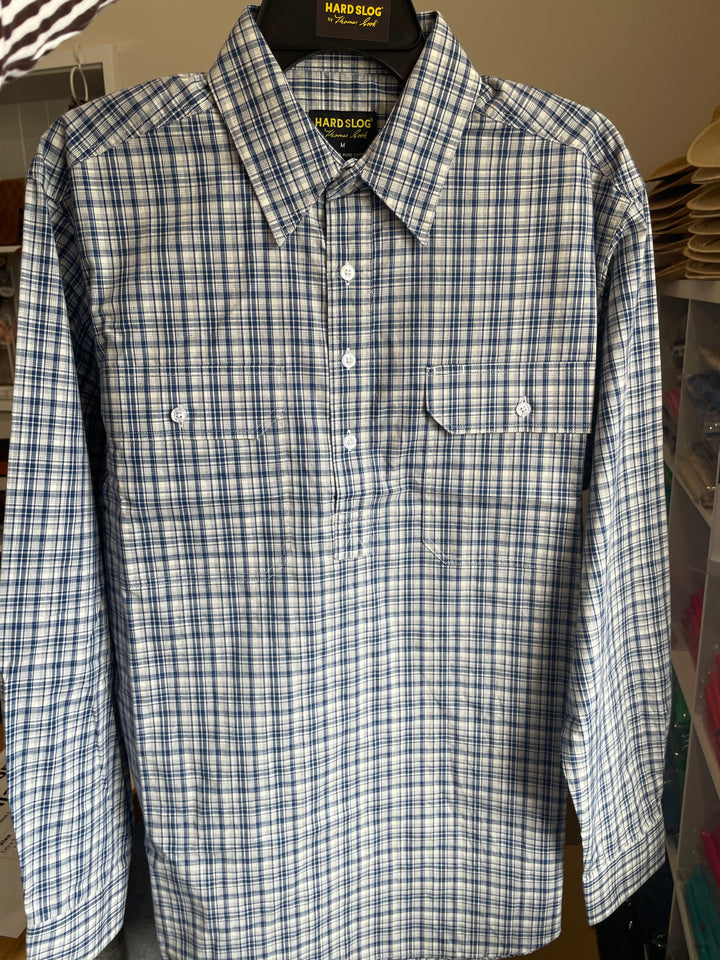 Hard Slog - MENS BROOKS HALF PLACKET LONG SLEEVE SHIRT S26