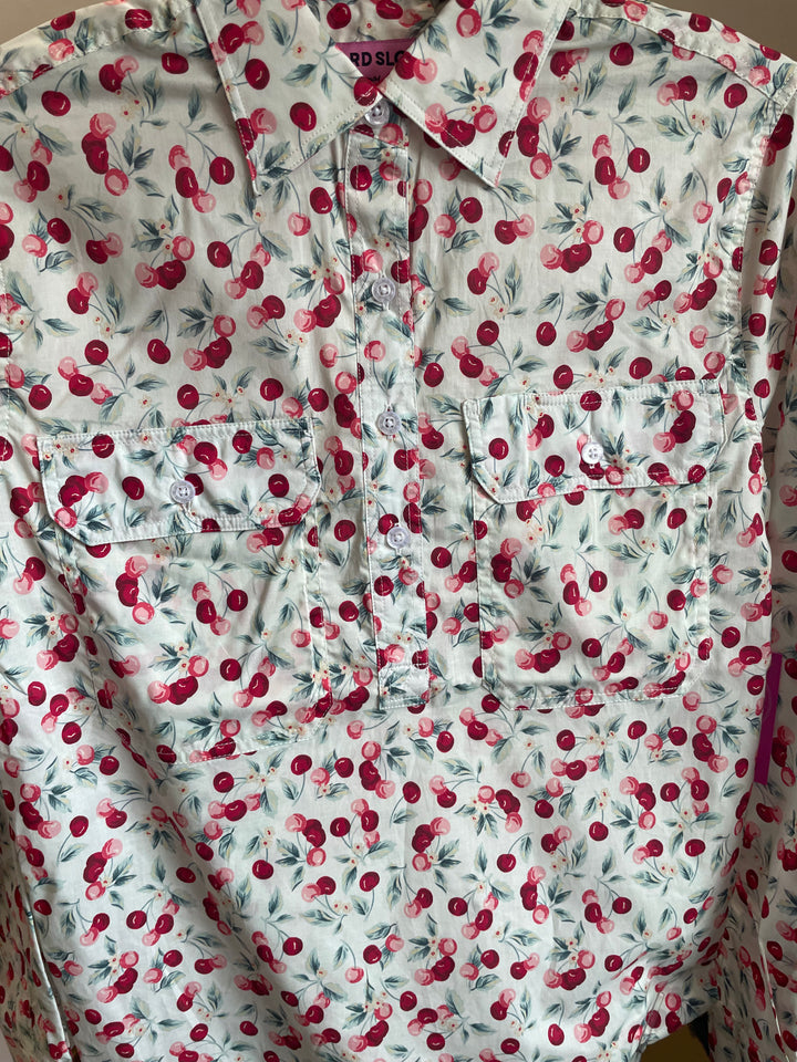 Hard Slog - WOMENS CLAIRE 1/2 BUTTON LONG SLEEVE SHIRT S26