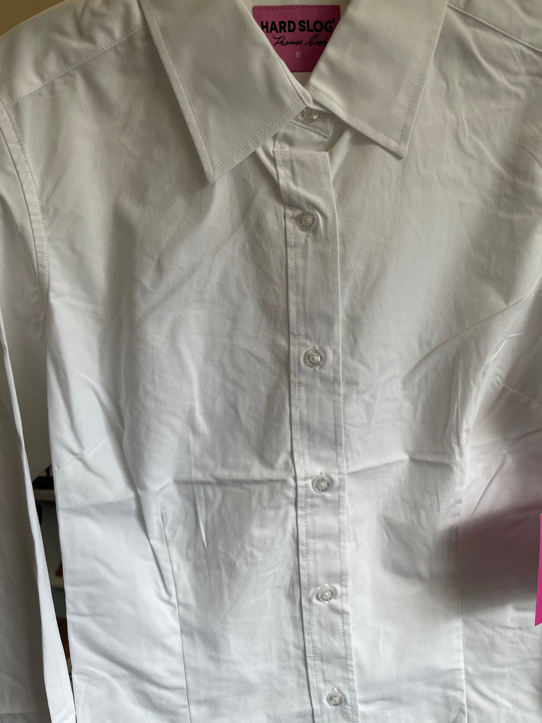 Hard Slog - WOMENS HARPER LONG SLEEVE SHIRT IN WHITE