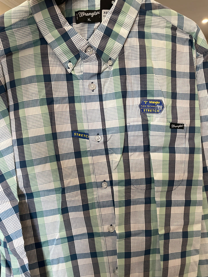 Wrangler - MENS DALE LONG 1 POCKET SLEEVE SHIRT S26