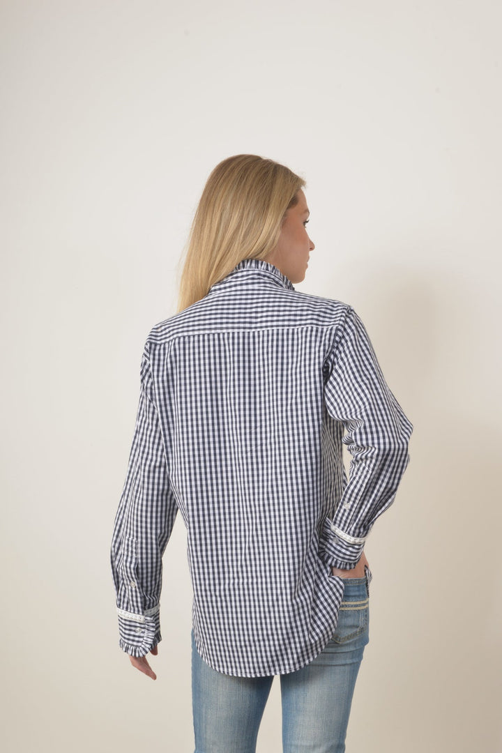 Bullrush - Collingrove Shirt in Navy Gingham