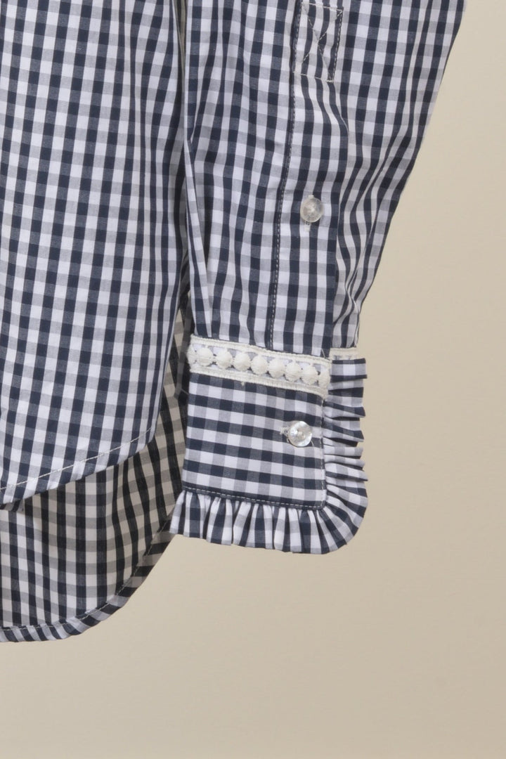 Bullrush - Collingrove Shirt in Navy Gingham