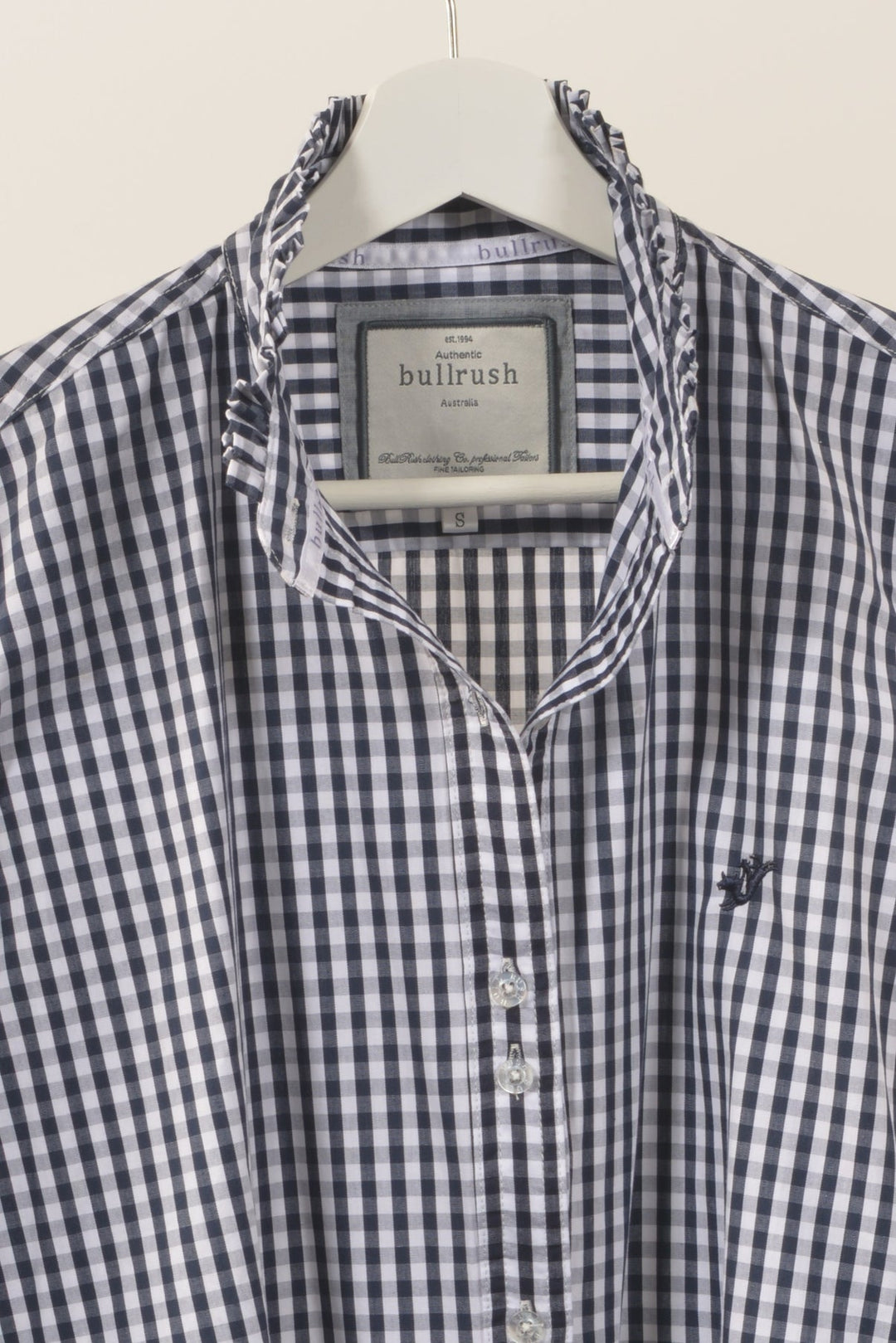 Bullrush - Collingrove Shirt in Navy Gingham