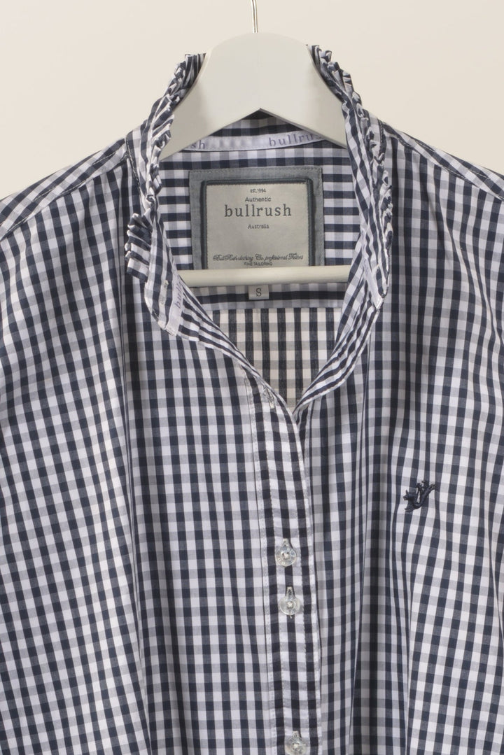 Bullrush - Collingrove Shirt in Navy Gingham