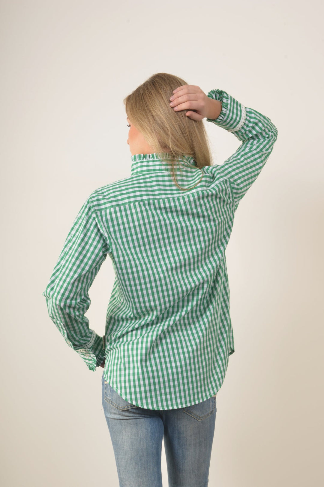 Bullrush - Collingrove Shirt in Green Gingham