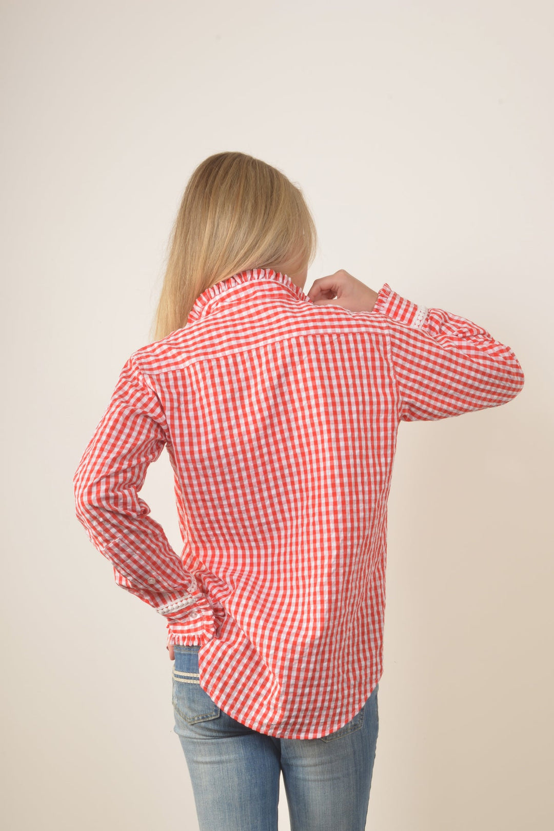 Bullrush - Collingrove Shirt in Red Gingham