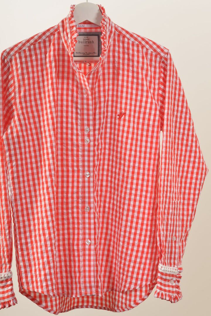 Bullrush - Collingrove Shirt in Red Gingham