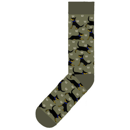 Red Tractor Designs -  Black&Tan Kelpie Socks