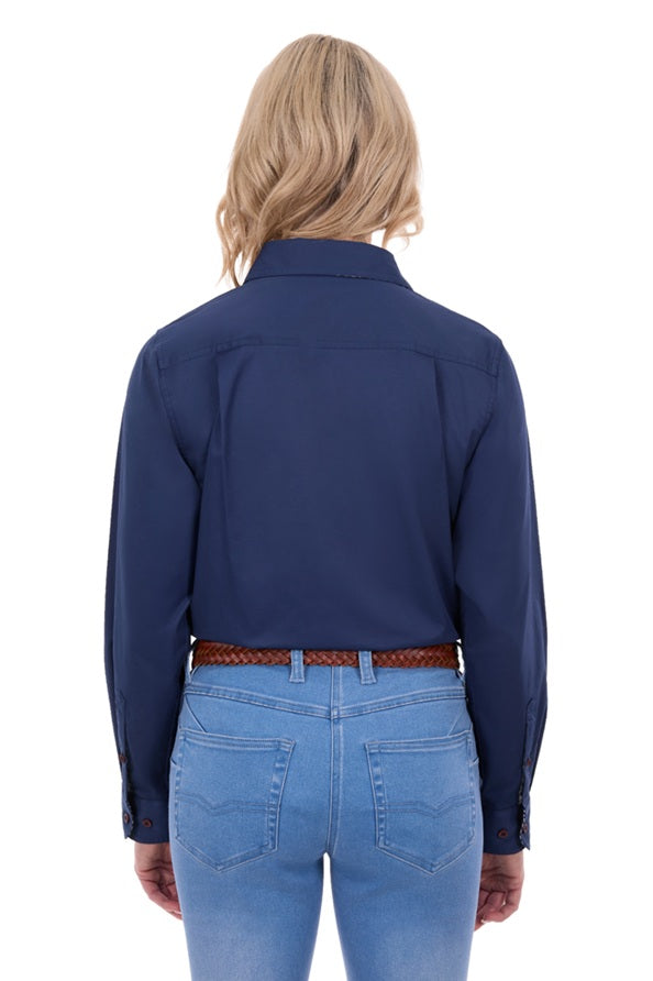 HAMILTON CAMPDRAFT COMMITTEE MEMBERS ONLY TC WOMENS STRETCH DRILL LS SHIRT