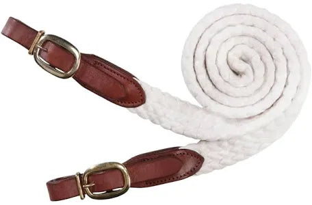 Cottonfields - Pony Sporting Reins in White White 4'3"/129cm