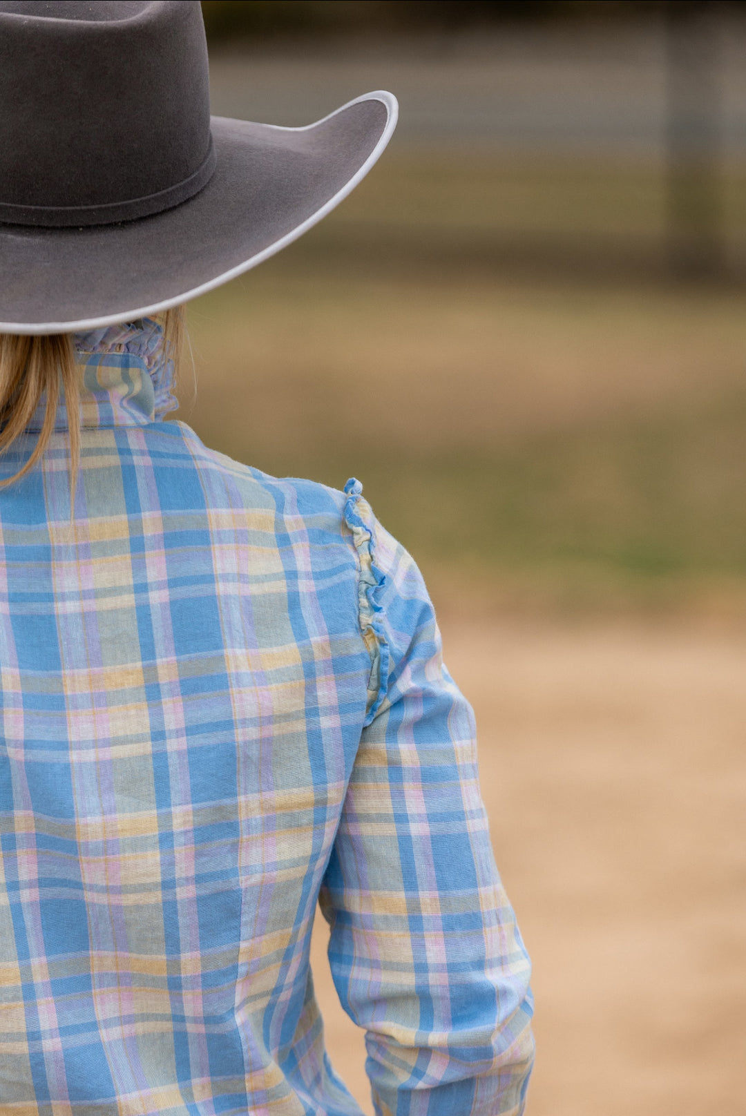 Sara shirt in Blue & Yellow Check