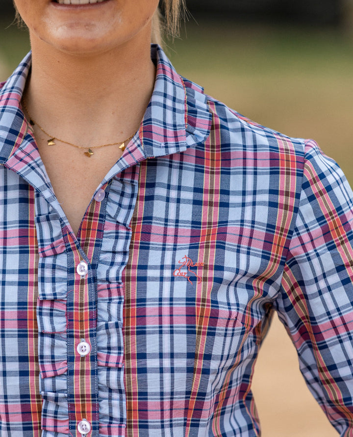 Kirby Shirt in Red & Navy