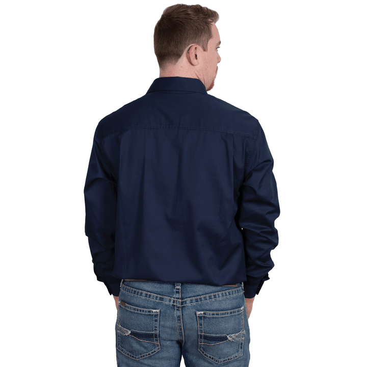 HAMILTON CAMPDRAFT COMMITTEE MEMBERS ONLY (MENS JUST COUNTRY 1/2 BUTTON NAVY SHIRT)