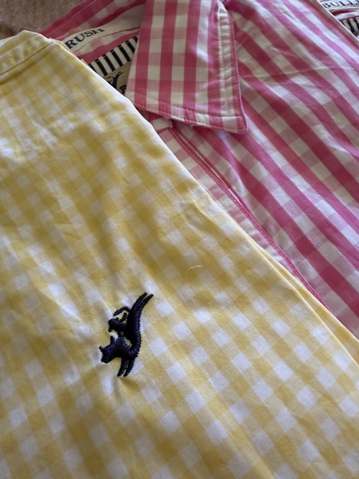 Bullrush - Ladies Seascape Blair Gingham Shirt in Yellow