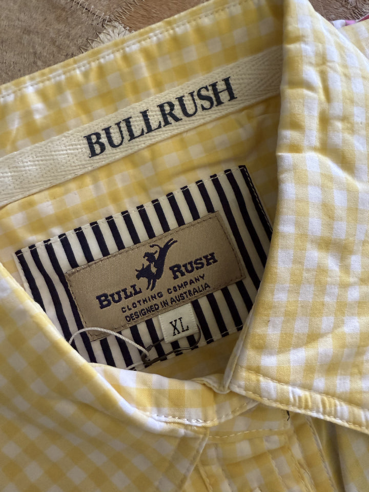 Bullrush - Ladies Seascape Blair Gingham Shirt in Yellow