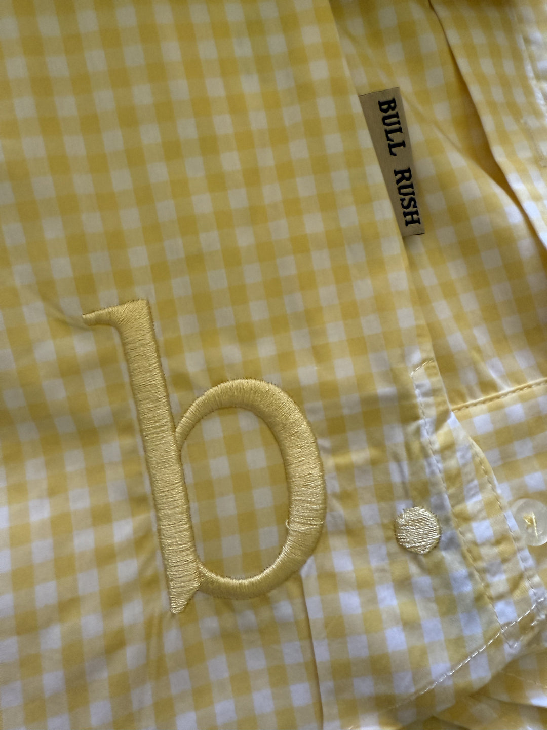 Bullrush - Ladies Seascape Blair Gingham Shirt in Yellow