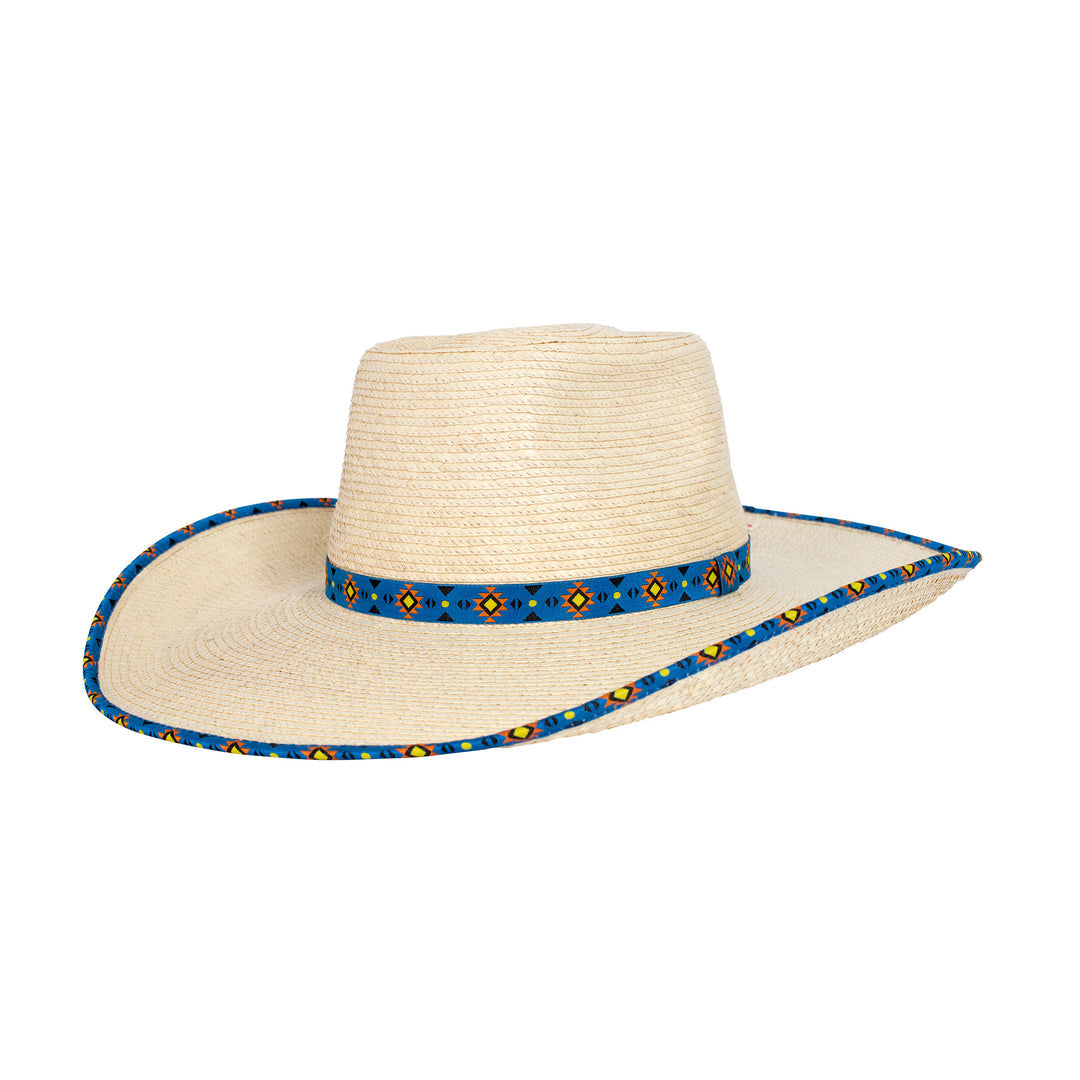 Sunbody - Ava Oak 4.5 inch brim with Blue Aztec Sunrise