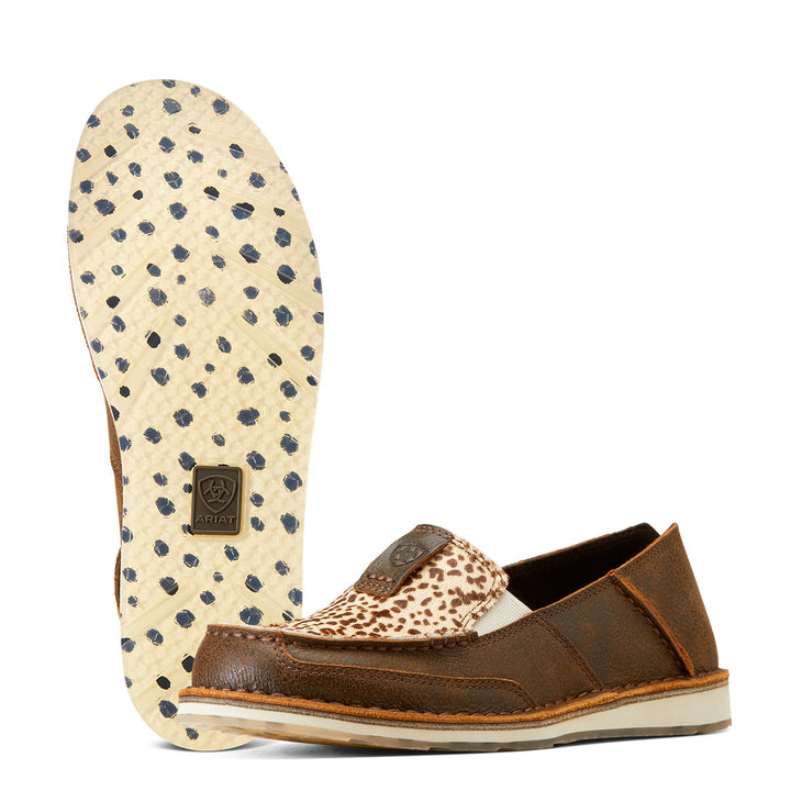 Ariat - Womens Cruiser Brown Bomber/Cheetah Hair