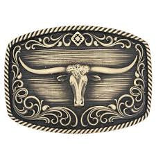 Montana Silversmiths - Longhorn Legend Heritage Attitude Buckle A973C