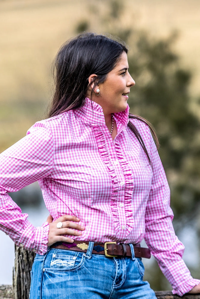 Blackcolt Clothing - Kirby Shirt in Pink Gingham