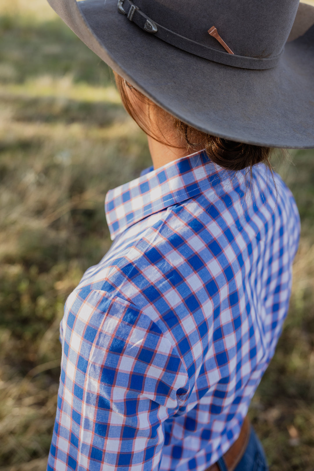 Blackcolt - Jane shirt in Blue & Orange Check