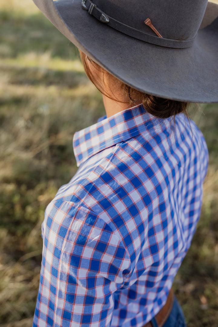 Blackcolt - Jane shirt in Blue & Orange Check