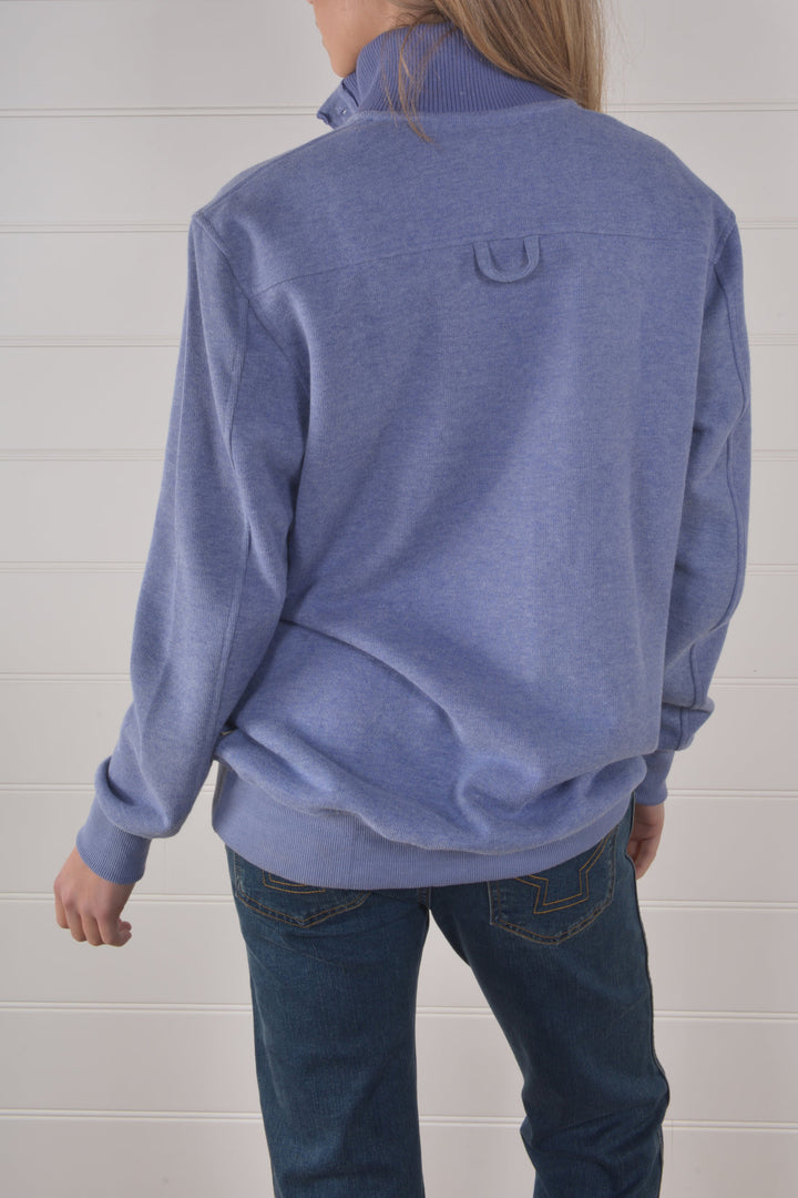 Bullrush - 3 Button Sweat in Sapphire Blue