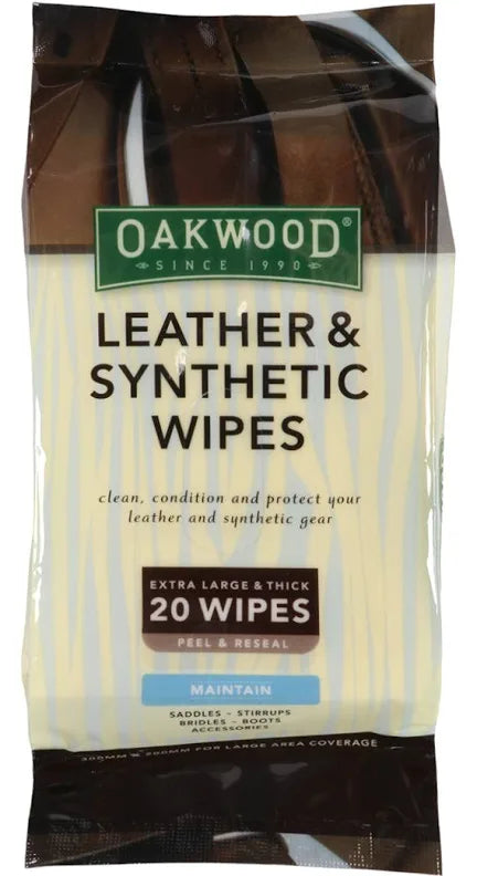 Oakwood - Everyday Leather and Synthetic Wipes 20PK