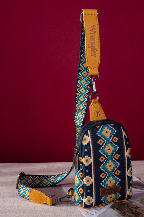 Wrangler - Southwestern Sling Bag in Navy