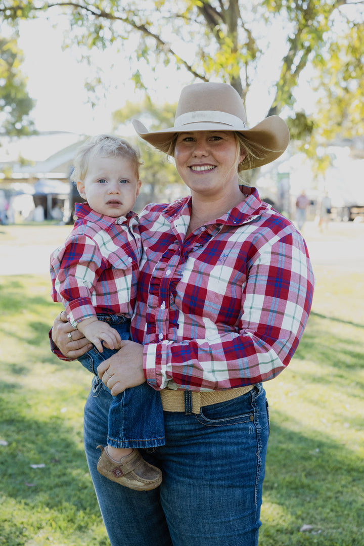 Blackcolt Clothing - Kirby Shirt in Red with blue/green check