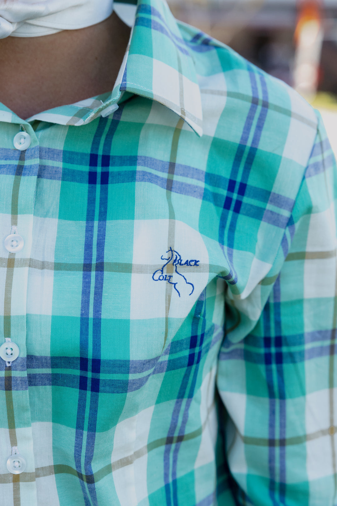 Blackcolt - Jane shirt in Mint Check