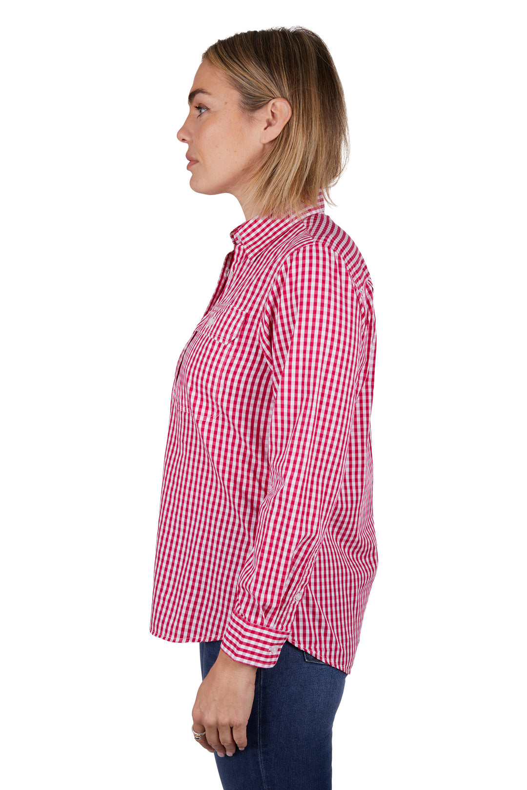 Hard Slog - Women's Dana Half Placket Long Sleeve Shirt