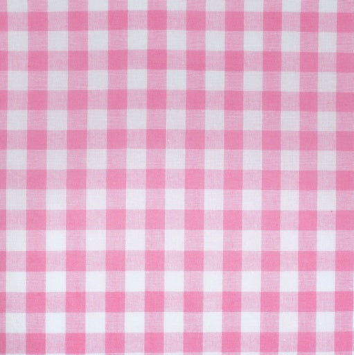 Just Country - Girl's Harper Half Button Shirt in Pink Lemonade & White Check