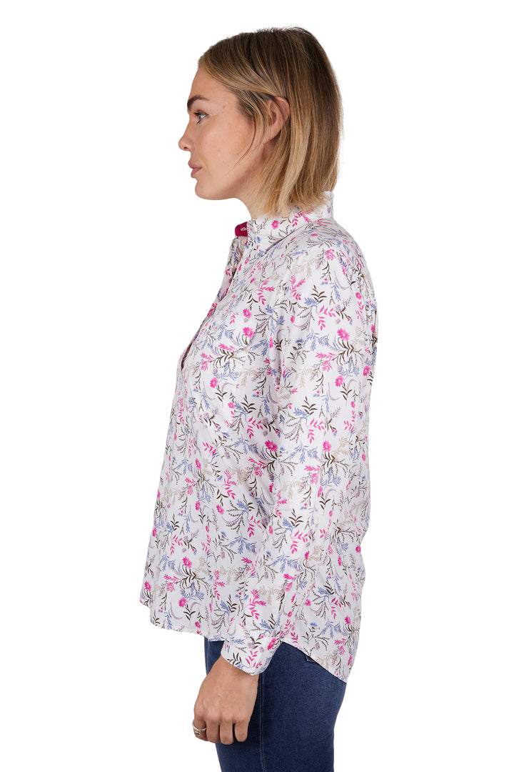 Hard Slog - Women's Candy Half Placket Long Sleeve Shirt